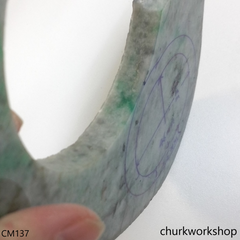 Custom cut jade cuff