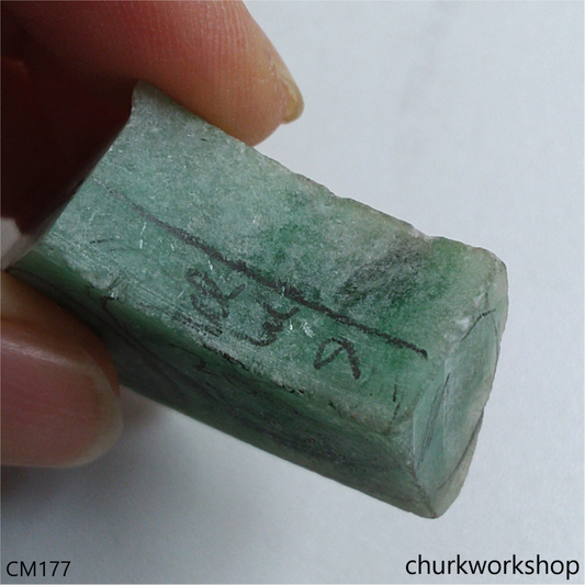Custom made Small green jade heart pendant
