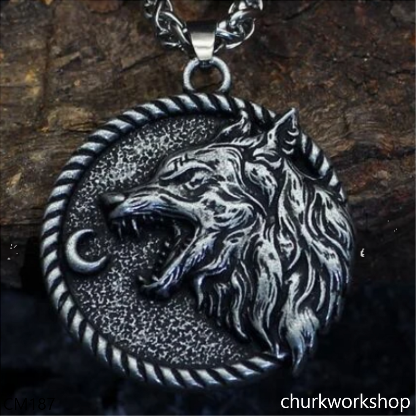 Custom cut Jade wolf
