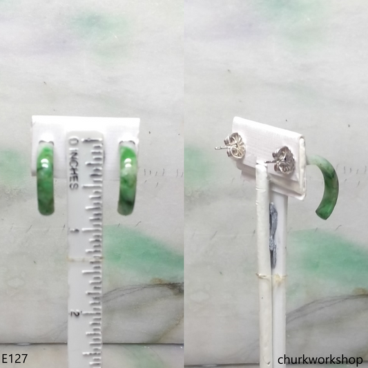 Bridge shape ear studs sterling silver