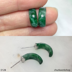 Bridge shape ear studs sterling silver