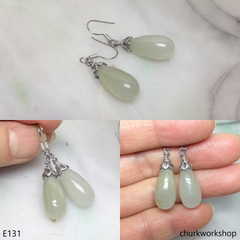 Rain drop earrings sterling silver