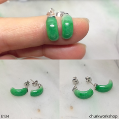 Bridge shape ear studs sterling silver