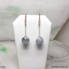 Lavender beads earrings