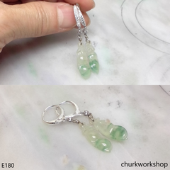 Dangling jade earrings