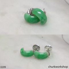 Bridge shape ear studs sterling silver
