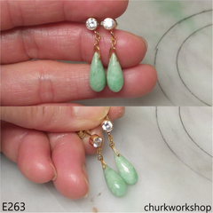 Rain drop earrings 14K gold filled