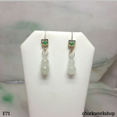 14K yellow gold gourd earrings