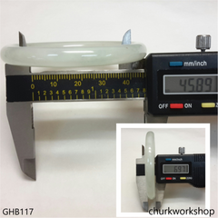 Small pale green jade bangle