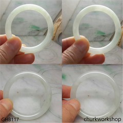 Small pale green jade bangle