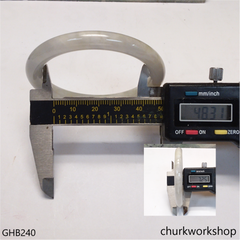 Small pale lavender jade bangle