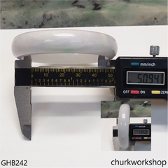 Small light lavender jade bangle