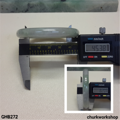 Grayish lavender mix green jade bangle