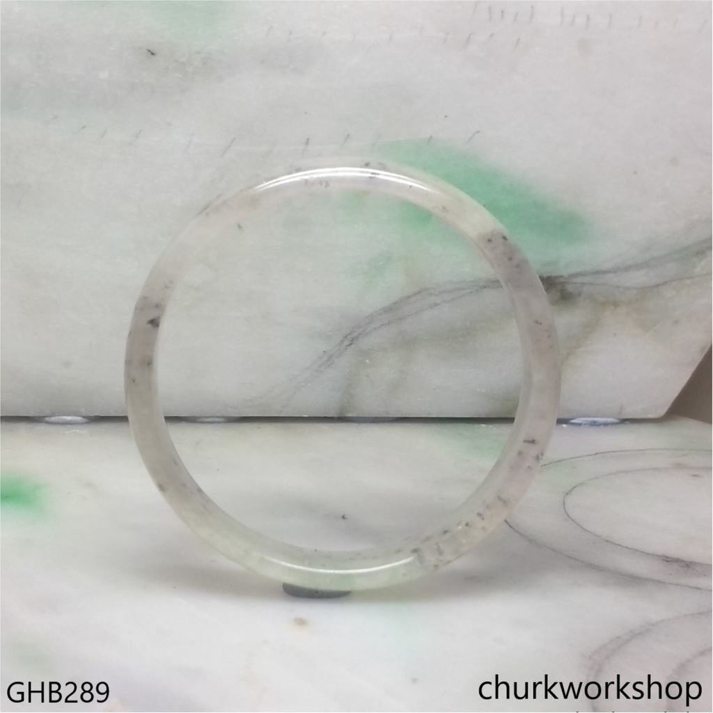Small icy jade bangle