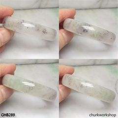 Small icy jade bangle