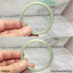 Small light green jade bangle