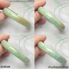 Small light pea green jade bangle