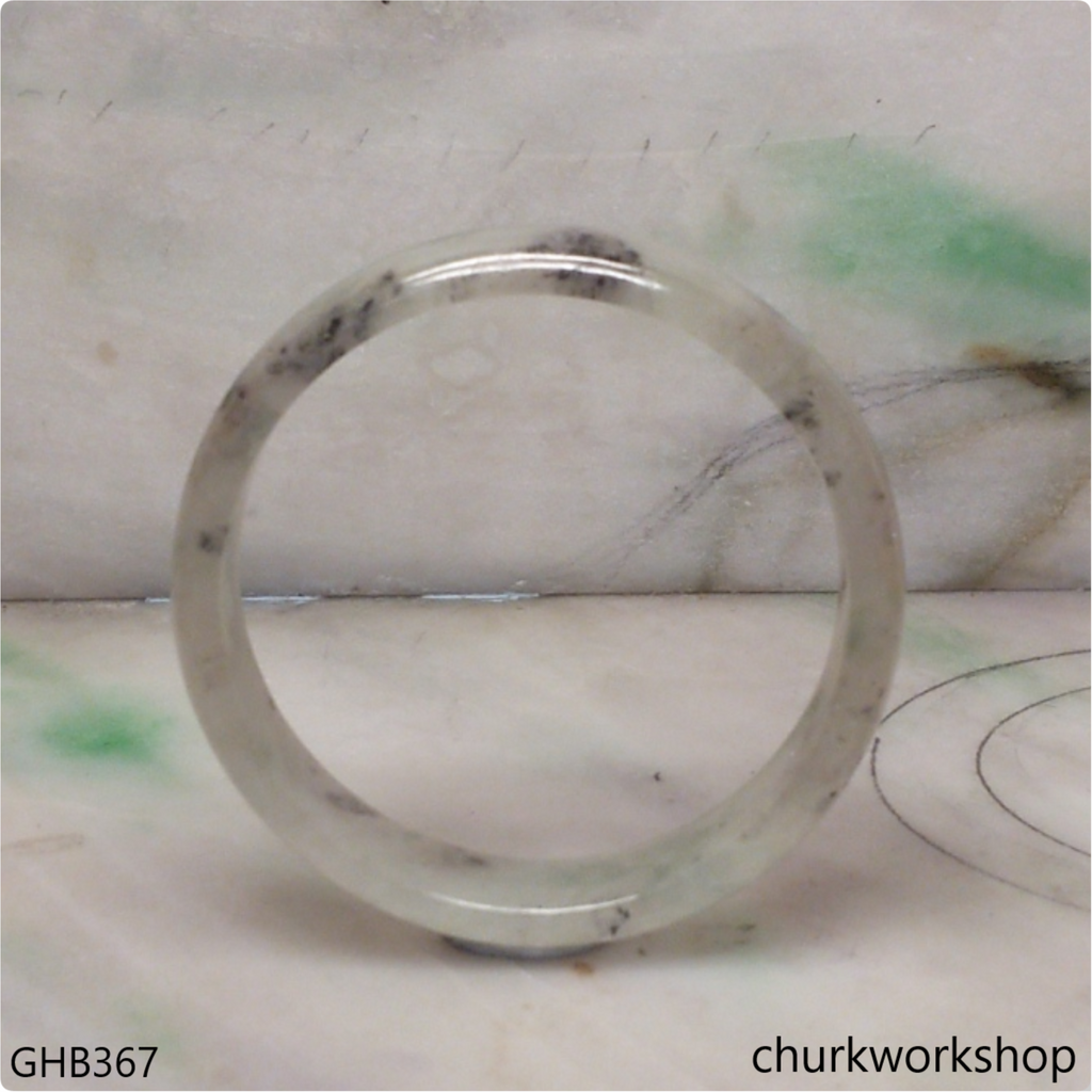 Small icy jade bangle