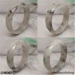 Small icy jade bangle