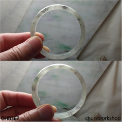 Small icy jade bangle