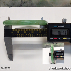 Small green jade bangle