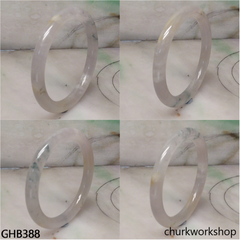 Small icy jade bangle