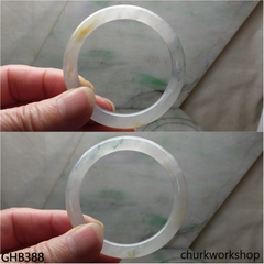 Small icy jade bangle