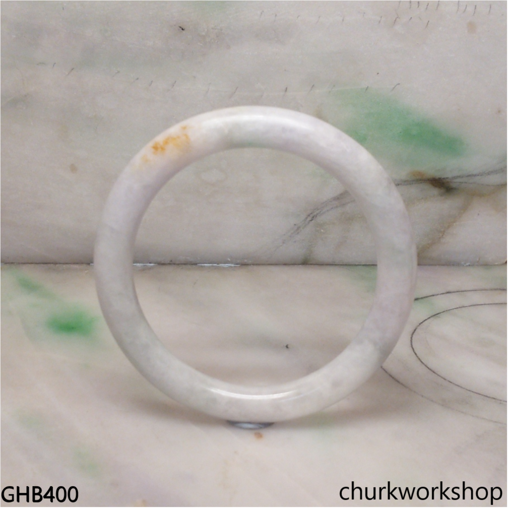 Small pale lavender jade bangle