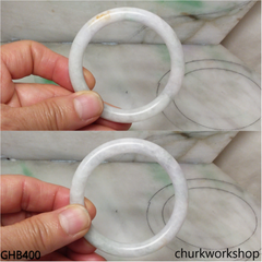 Small pale lavender jade bangle