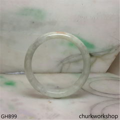 Grayish lavender jade bangle