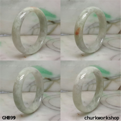 Grayish lavender jade bangle