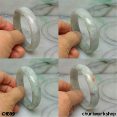 Grayish lavender jade bangle