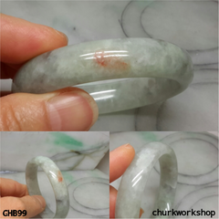 Grayish lavender jade bangle
