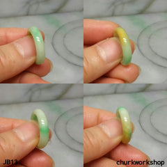 Three color jade band, unisex jade band
