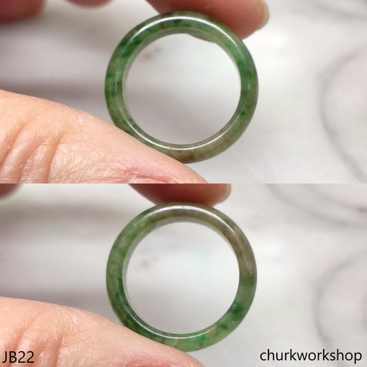 Jade band pinkie ring, unisex jade band