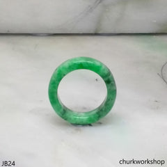 Green jade band, unisex jade band