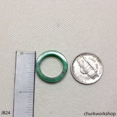 Green jade band, unisex jade band