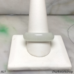 White jade unisex jade band
