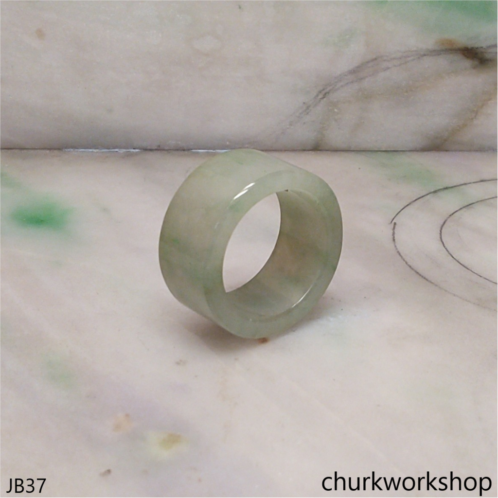 Light green jade band for man