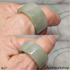 Light green jade band for man