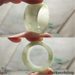 Light green jade band for man