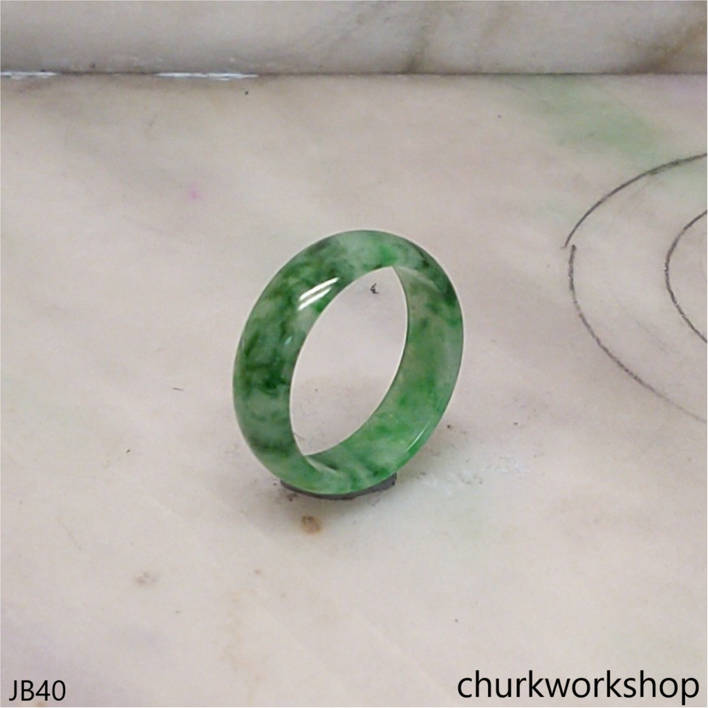 Green jade unisex jade band