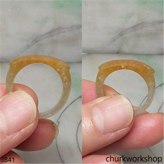 Brownish jade saddle band