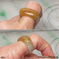 Brownish jade saddle band