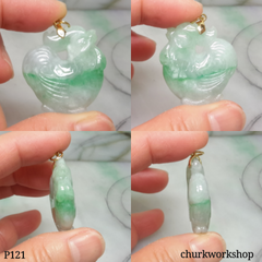 Jade rooster pendant
