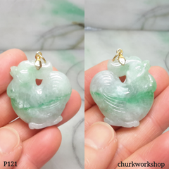 Jade rooster pendant