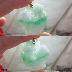 Jade rooster pendant