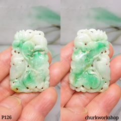 Jade carved pendant.