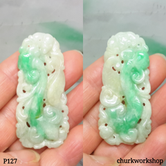 Jade carved pendant.