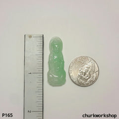Light green lady Buddha